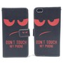 Handyh�lle Tasche f�r Handy Xiaomi Mi 5 Dont Touch My Phone Rot