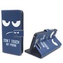 Handyh�lle Tasche f�r Handy Wiko Jerry  Dont Touch my Phone