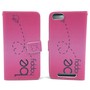 Handyh�lle Tasche f�r Handy Wiko Jerry  Be Happy Pink