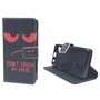 Handyh�lle Tasche f�r Handy Wiko Sunny Dont Touch My Phone Rot