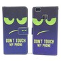 Dont Touch My Phone Handyh�lle Huawei P9 Lite Klapph�lle Wallet Case