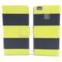 Handyh�lle Tasche f�r Handy Huawei P9 Lite Schwarz / Gelb