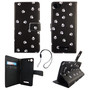 Handyh�lle Tasche f�r Handy Wiko Lenny 2 Polka Dot Hundepfoten