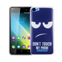 Handy H�lle f�r Wiko Lenny 2 Cover Case Schutz Tasche Motiv Slim Silikon TPU Dont Touch my Phone Blau