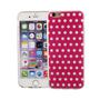 Handy H�lle f�r Apple iPhone 6 / 6s Cover Case Schutz Tasche Motiv Slim Silikon TPU Polka Dot Rot
