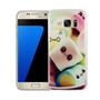 Handy H�lle f�r Samsung Galaxy S7 Cover Case Schutz Tasche Motiv Slim Silikon TPU Schriftzug Marshmallows