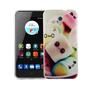 Handy H�lle f�r ZTE Blade V7 Cover Case Schutz Tasche Motiv Slim Silikon TPU Schriftzug Marshmallows