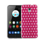 Handy H�lle f�r ZTE Blade V7 Cover Case Schutz Tasche Motiv Slim Silikon TPU Polka Dot Pink