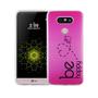 Handy H�lle f�r LG G5 Cover Case Schutz Tasche Motiv Slim Silikon TPU Be Happy Pink