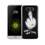Handy H�lle f�r LG G5 Cover Case Schutz Tasche Motiv Slim Silikon TPU Mittelfinger