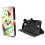 Handyh�lle Tasche f�r Handy Alcatel Pop 4 Schriftzug Marshmallows