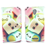 Handyh�lle Tasche f�r Handy Alcatel Pop 4 Schriftzug Marshmallows