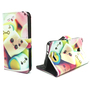 Handyh�lle Tasche f�r Handy Alcatel Pop 4 Schriftzug Marshmallows