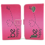 Handyhlle Tasche fr Handy Alcatel Pop 4 Be Happy Pink