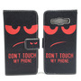 Handyh�lle Tasche f�r Handy Samsung Galaxy A3 2015 Dont Touch Rot