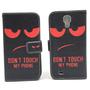 Handyh�lle Tasche f�r Handy Samsung Galaxy S4 Dont Touch Rot