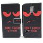 Handyh�lle Tasche f�r Handy Samsung Galaxy S5 Mini Dont Touch Rot