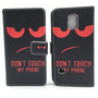 Handyh�lle Tasche f�r Handy Samsung Galaxy S5 Mini Dont Touch Rot