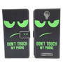 Handyh�lle Tasche f�r Handy Xiaomi Redmi Note 2 Dont Touch Gr�n