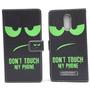Handyh�lle Tasche f�r Handy Xiaomi Redmi Note 3 Dont Touch Gr�n