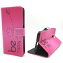 Handyh�lle Tasche f�r Handy ZTE Blade V7 Lite Be Happy Pink