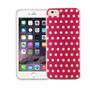 Handy H�lle f�r Apple iPhone 7 Cover Case Schutz Tasche Motiv Slim Silikon TPU Polka Dot Pink