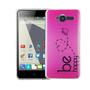 Handy H�lle f�r ZTE Blade L3 Cover Case Schutz Tasche Motiv Slim Silikon TPU Be Happy Pink
