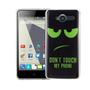 Handy H�lle f�r ZTE Blade L3 Cover Case Schutz Tasche Motiv Slim Silikon TPU Dont Touch my Phone Gr�n