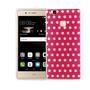 Handy H�lle f�r Huawei P9 Lite Cover Case Schutz Tasche Motiv Slim Silikon TPU Polka Dot Pink