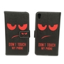 Handyh�lle Tasche f�r Handy Sony Xperia XA Dont Touch My Phone Rot