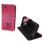 Handyh�lle Tasche f�r Handy Huawei Honor 8 Be Happy Pink