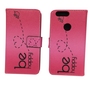 Handyh�lle Tasche f�r Handy Huawei Honor 8 Be Happy Pink