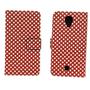 Handyh�lle Tasche f�r Handy Wiko Tommy Polka Dot Rot