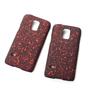 Handy H�lle Schutz Case Bumper Schale f�r Samsung Galaxy S5 Mini 3D Sterne Rot