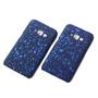 Handy H�lle Schutz Case Bumper Schale f�r Samsung Galaxy J1 2016 3D Sterne Blau
