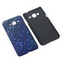 Handy H�lle Schutz Case Bumper Schale f�r Samsung Galaxy J3 3D Sterne Blau