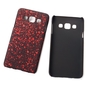 Handy H�lle Schutz Case Bumper Schale f�r Samsung Galaxy A3 2015 3D Sterne Rot