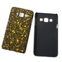 Handy H�lle Schutz Case Bumper Schale f�r Samsung Galaxy A3 2015 3D Sterne Gelb