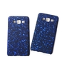 Handy H�lle Schutz Case Bumper Schale f�r Samsung Galaxy A3 2015 3D Sterne Blau