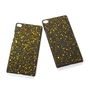 Handy H�lle Schutz Case Bumper Schale f�r Huawei P8 3D Sterne Gelb