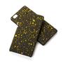 Handy H�lle Schutz Case Bumper Schale f�r Huawei P8 Lite 3D Sterne Gelb