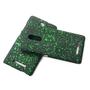 Handy H�lle Schutz Case Bumper Schale f�r Xiaomi Redmi Note 3 3D Sterne Gr�n
