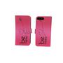 Handyh�lle Tasche f�r Handy Apple iPhone 7 Plus Be Happy Pink