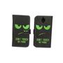 Handyh�lle Tasche f�r Handy OnePlus 3 / Three Dont Touch My Phone Gr�n