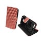 Handyh�lle Tasche f�r Handy Huawei Y3 II / 2 Polka Dot Rot