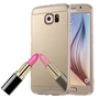 Samsung Galaxy S6 Edge Handy H�lle Spiegel Mirror Soft-Case Schutz-Cover Gold