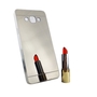 Samsung Galaxy A7 2015 Handy H�lle Spiegel Mirror Soft-Case Schutz-Cover Silber