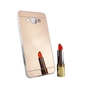 Samsung Galaxy A7 2015 Handy H�lle Spiegel Mirror Soft-Case Schutz-Cover Rose Gold