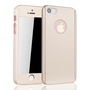 Handyh�lle Schutzh�lle f�r Apple iPhone 5 / 5s / SE Full Case Cover Displayschutz 360 Gold