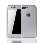 Handyh�lle Schutzh�lle f�r Apple iPhone 7 Plus Full Case Cover Displayschutz 360 Silber